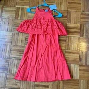 Orange off the shoulder dress- ASOS